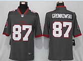 Nike Tampa Bay Buccaneers 87 Gronkowski Pewter Alternate Vapor Untouchable Limited Jersey,baseball caps,new era cap wholesale,wholesale hats